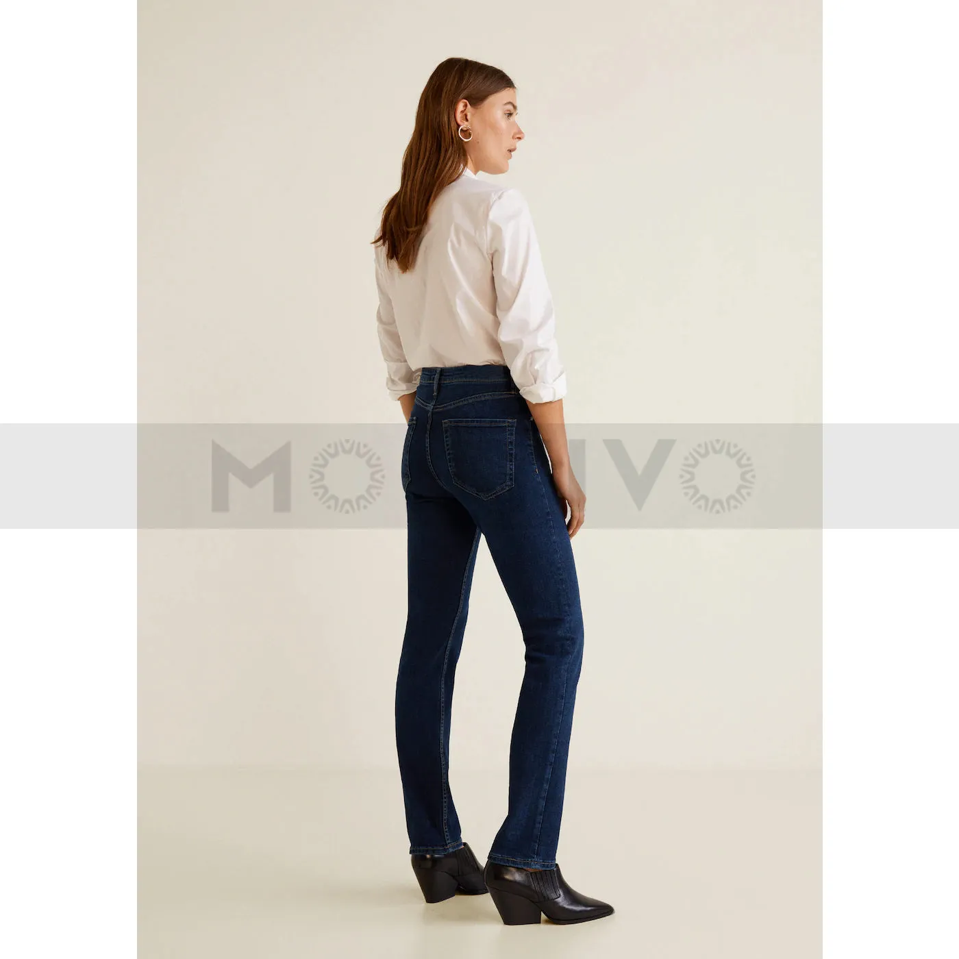 MNG Straight Dark Jeans