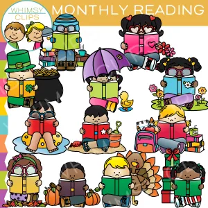 Monthly Reading Clip Art