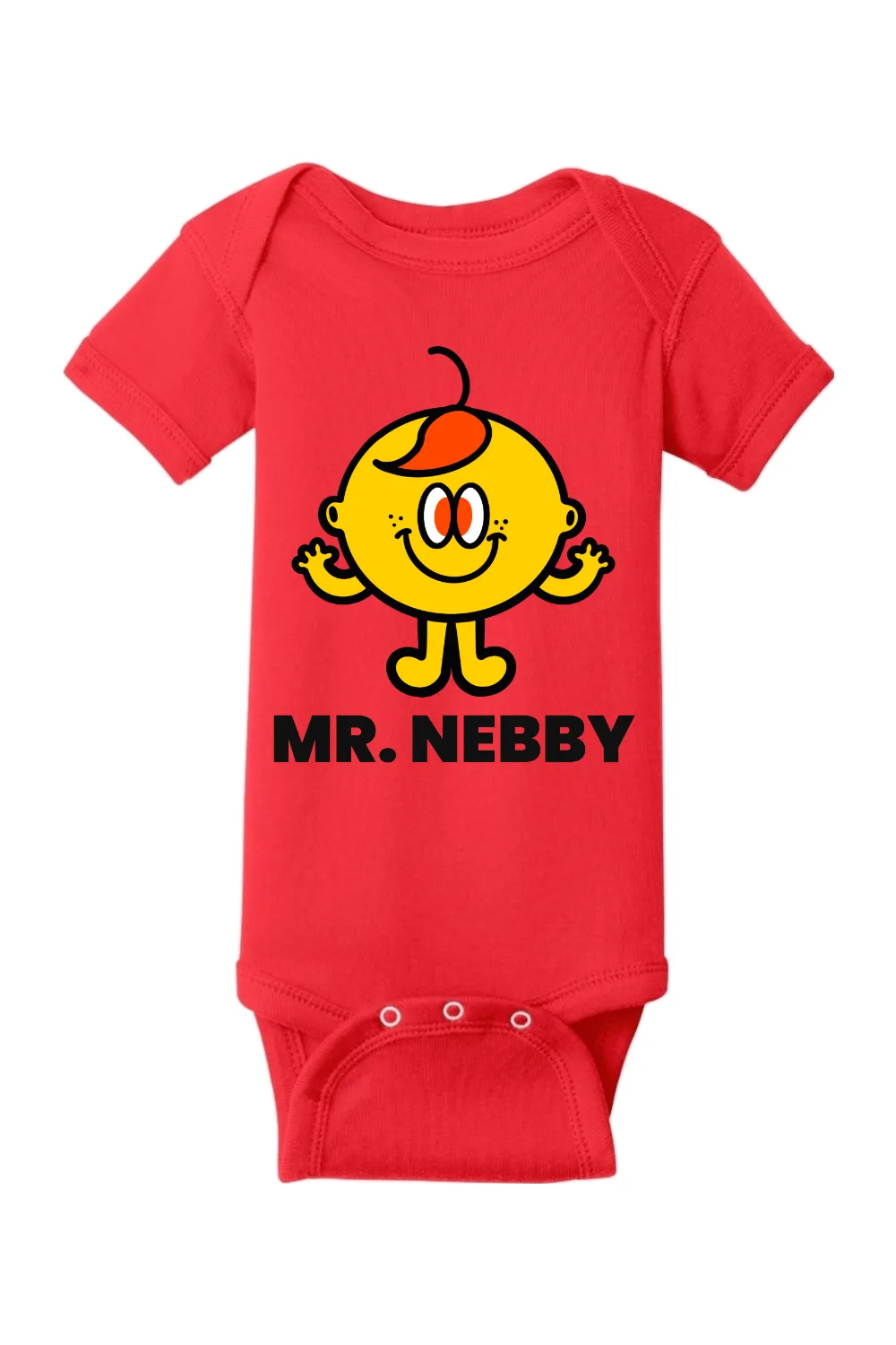 Mr. Nebby - Infant Short Sleeve Baby Rib Bodysuit