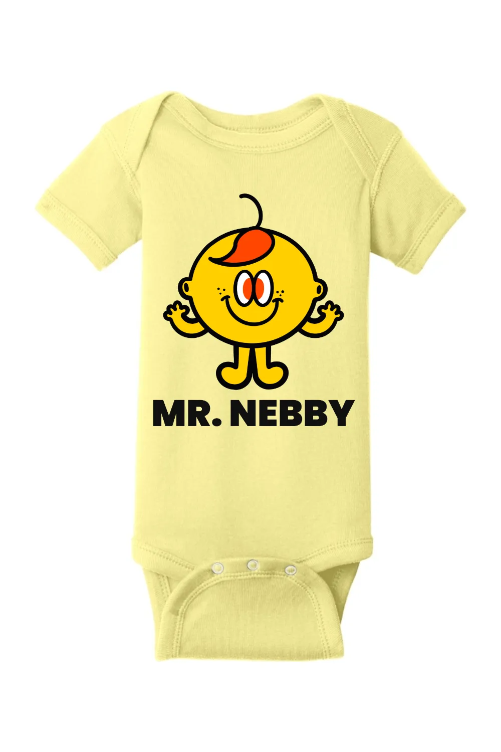 Mr. Nebby - Infant Short Sleeve Baby Rib Bodysuit