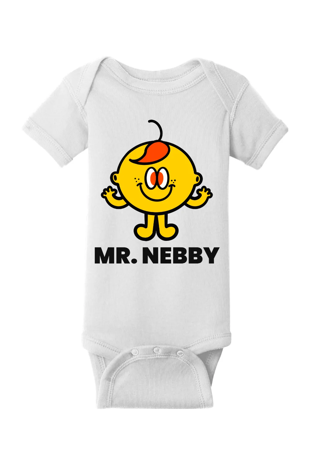 Mr. Nebby - Infant Short Sleeve Baby Rib Bodysuit