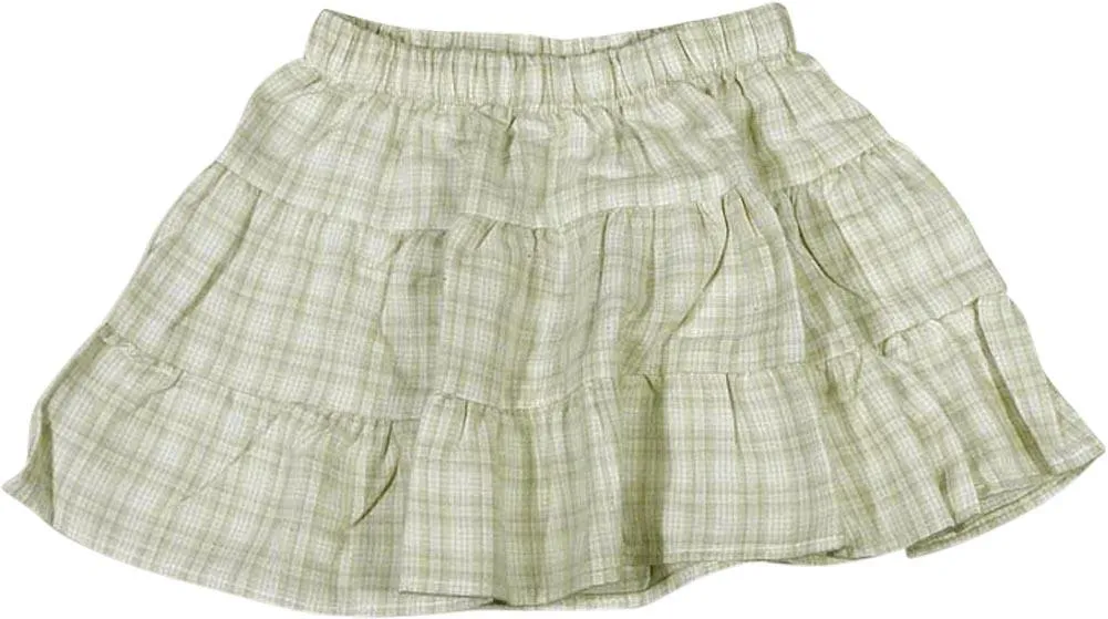 Mulberribush Toddler Girls Flannel Cotton Plaid Skirt Bottoms, 27019