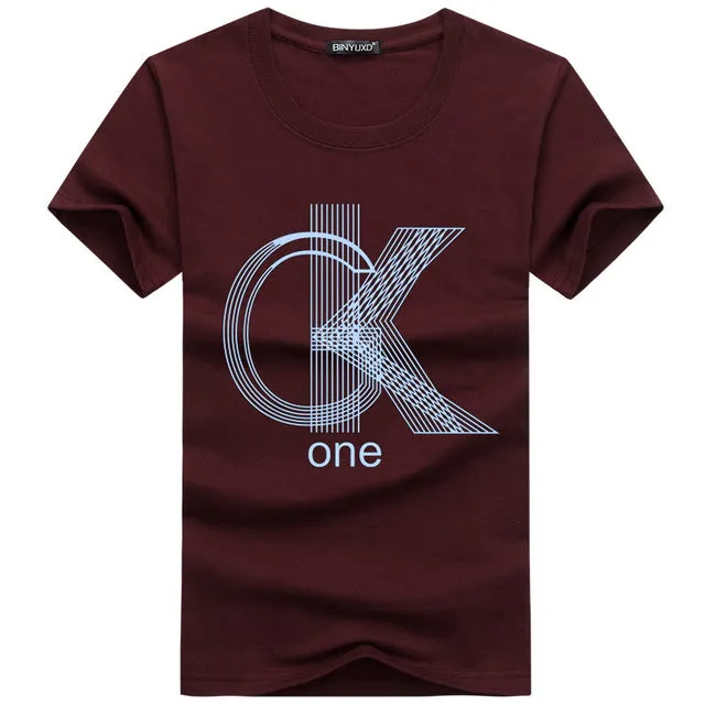 New Casual Short Sleeve O-neck T-shirt