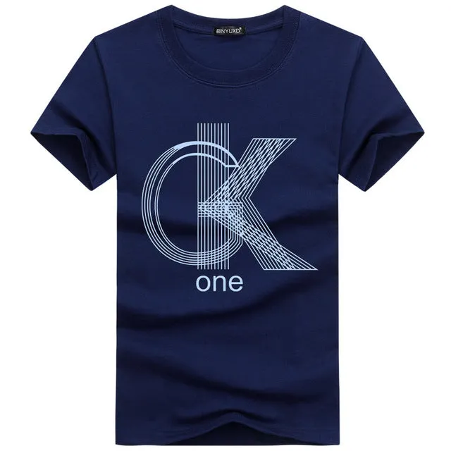 New Casual Short Sleeve O-neck T-shirt