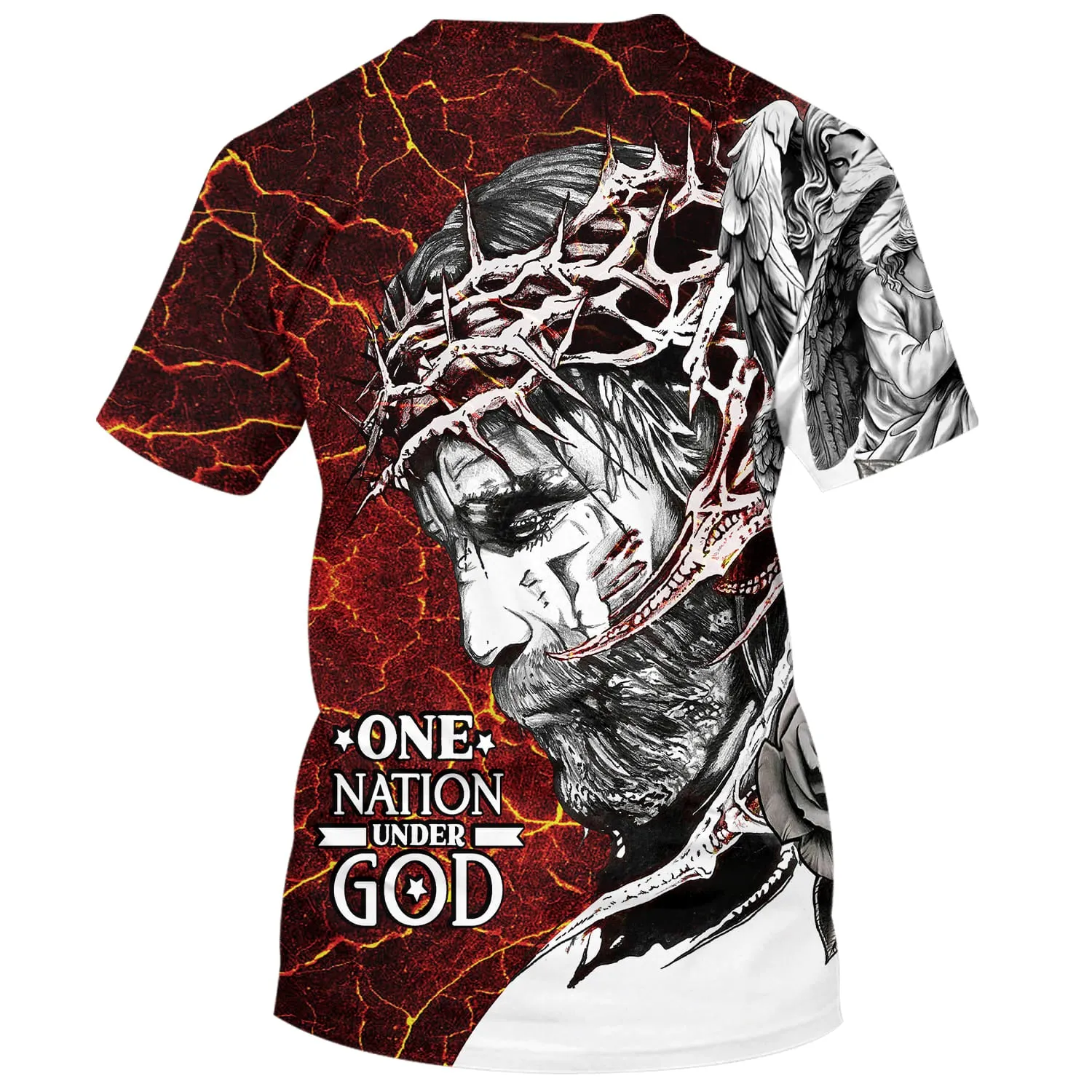 One Nation Under God Jesus 3d Shirts - Christian T Shirts For Men And Women