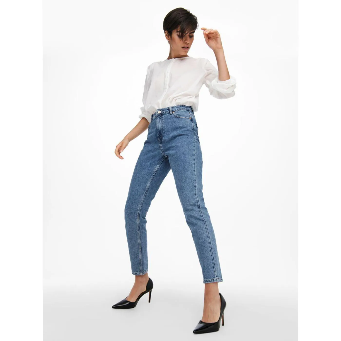 Only Women Blue Mom Jeans