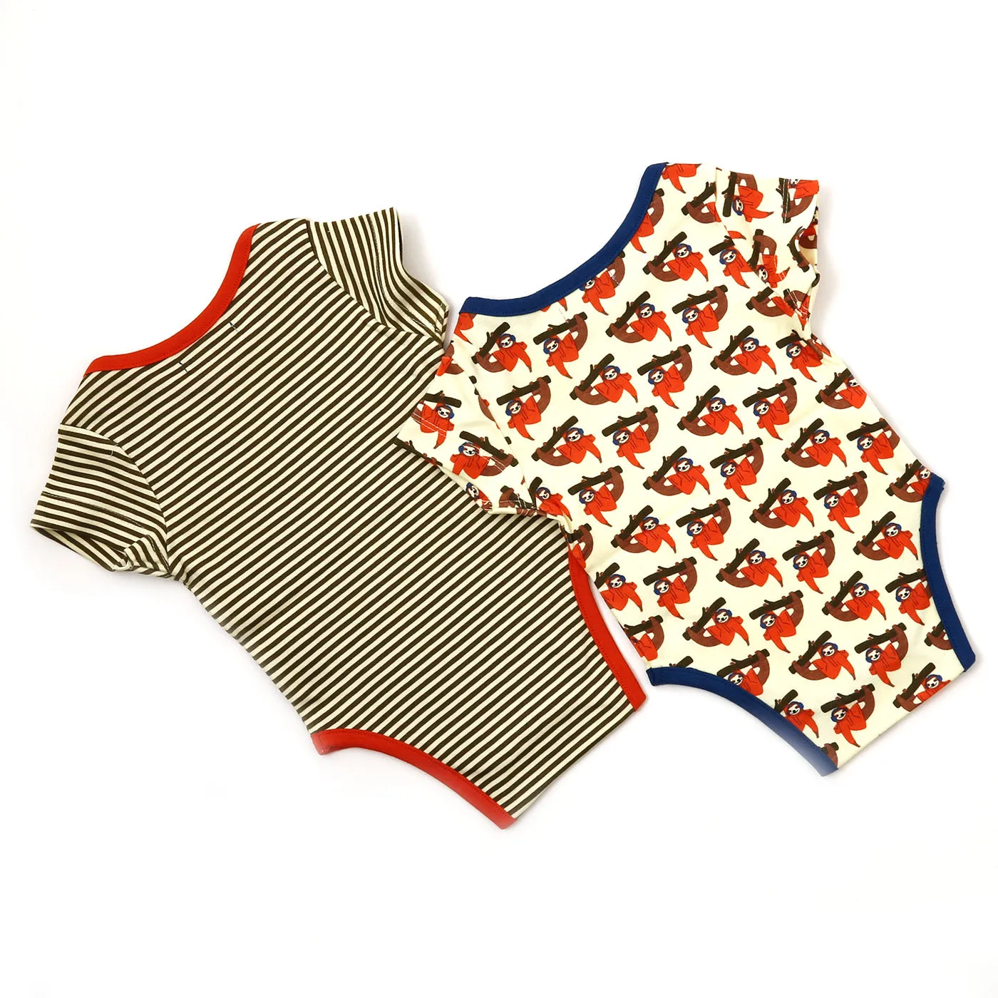 Organic Cotton Onesie (Pair) / Sebastian Sloth