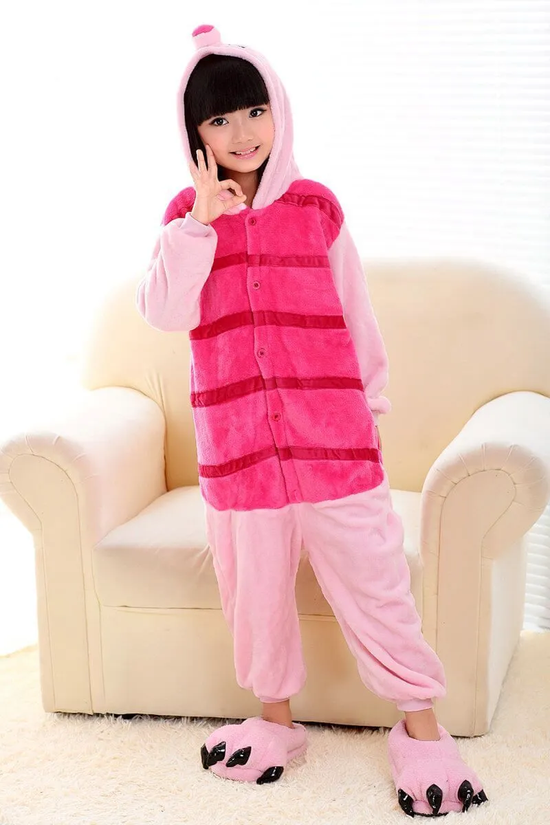 Piglet Pink Pig Kids Onesies Hoodie Pajamas Kigurumi Costume