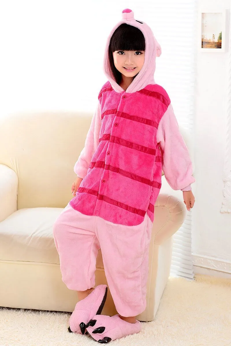 Piglet Pink Pig Kids Onesies Hoodie Pajamas Kigurumi Costume