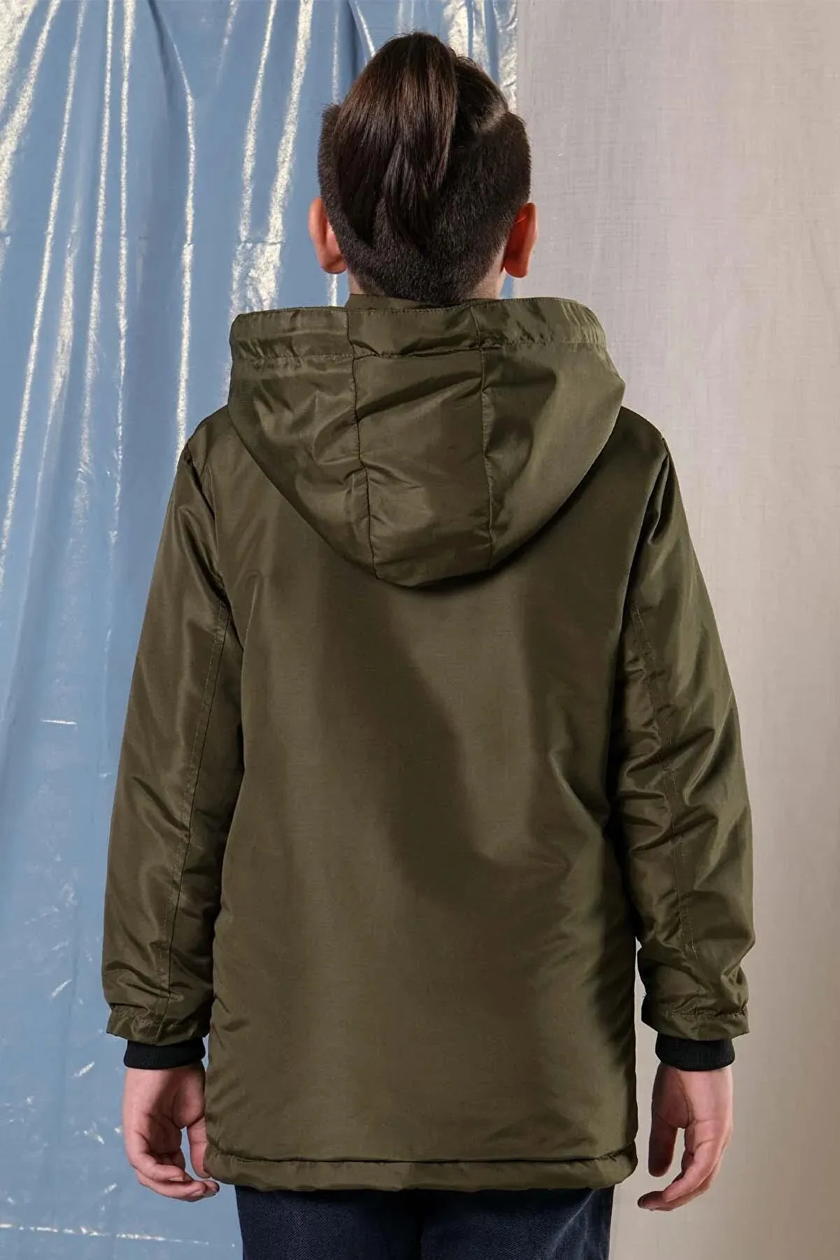 Pina Kids Boy's Khaki Thick Long Coat