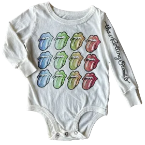 Rolling Stones Rainbow Tongues Onesie