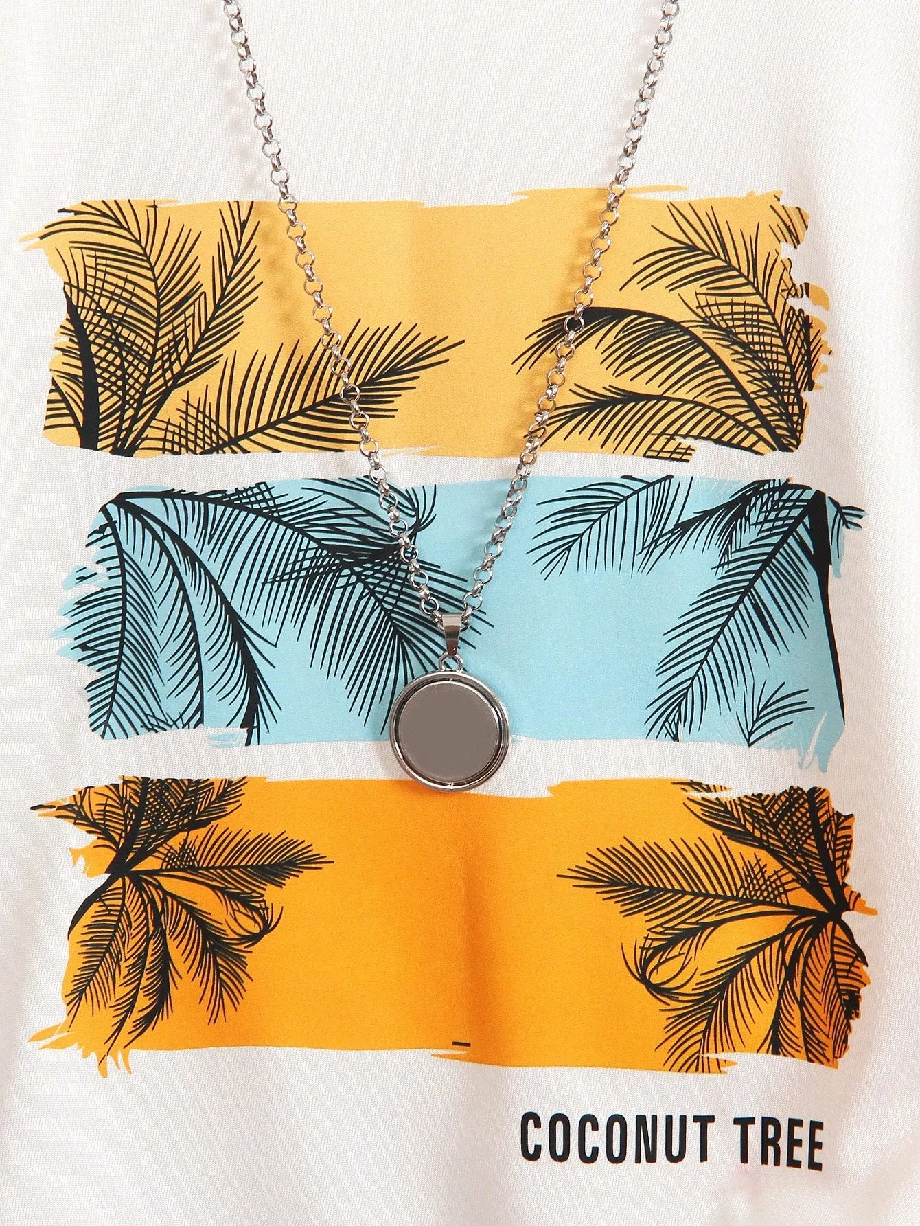 SHEIN Young Boy Coconut Tree & Letter Print Short Sleeve T-Shirt And Shorts Casual Vacation Outfit, Summer