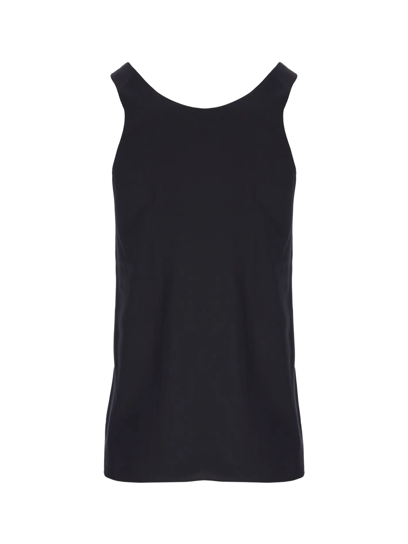 sleeveless silk top