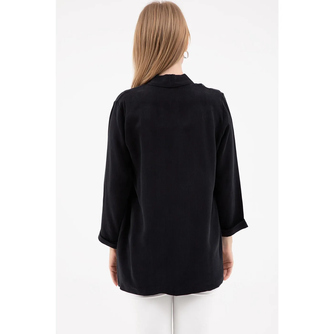 Smoked Black Shawl Jacket