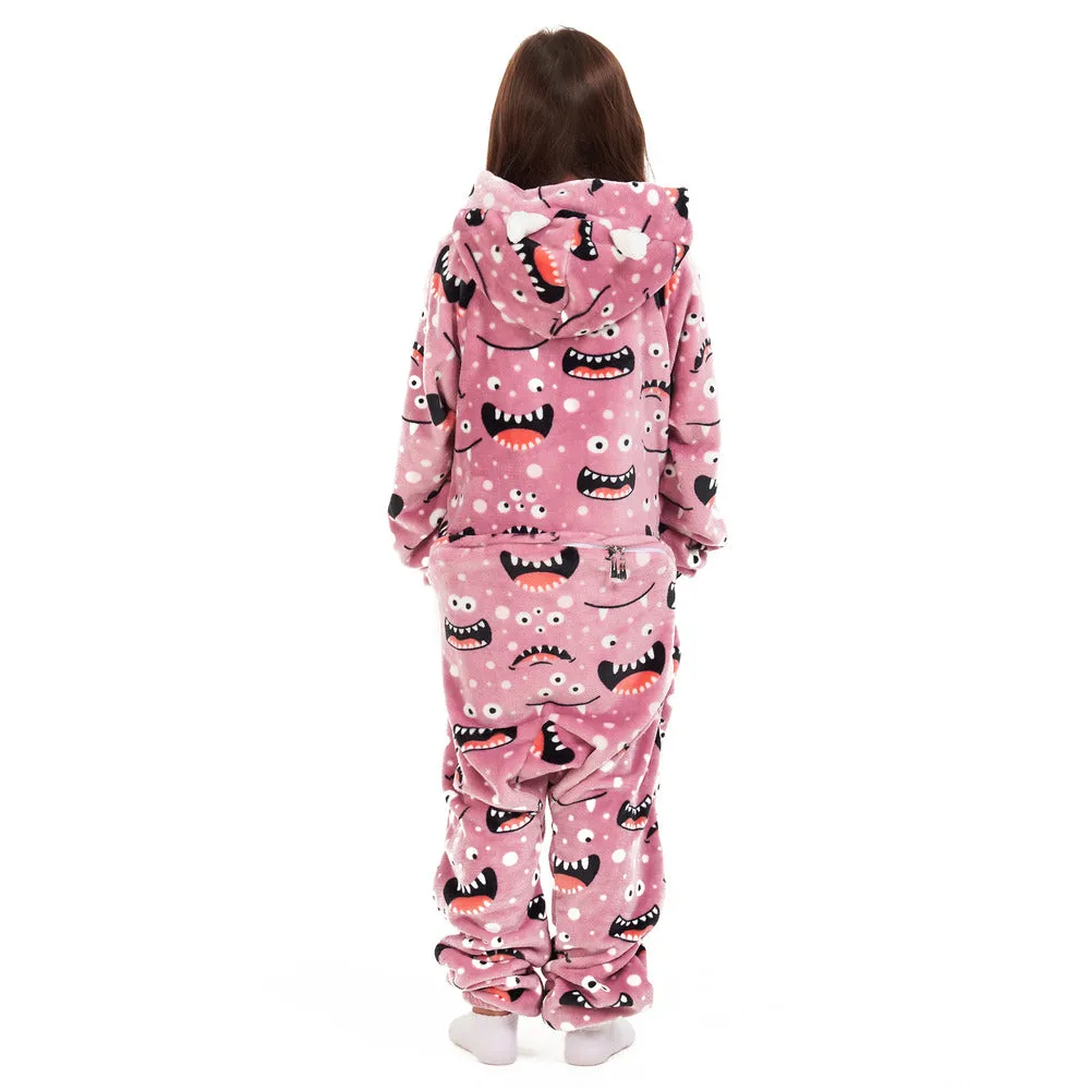 Snuggs Kids Blanket Onesie Cashmere monster Onesie