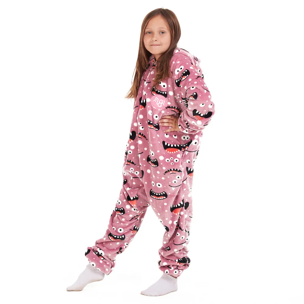 Snuggs Kids Blanket Onesie Cashmere monster Onesie