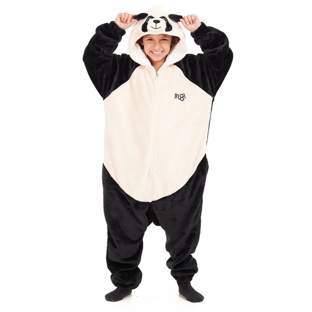 Snuggs Kids Blanket Onesie Panda Onesie