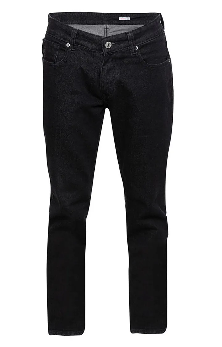 Spykar Men Black Cotton Slim Fit Narrow Length Jeans (Skinny)