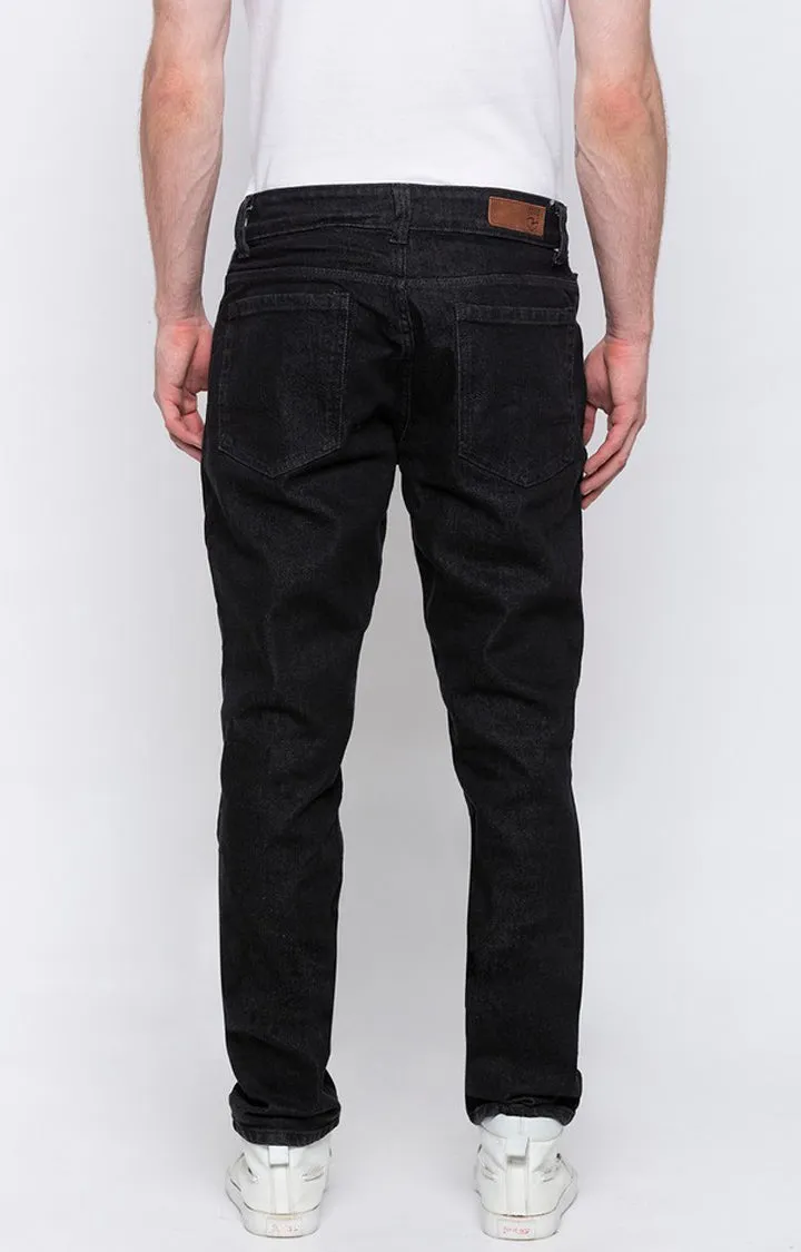 Spykar Men Black Cotton Slim Fit Narrow Length Jeans (Skinny)