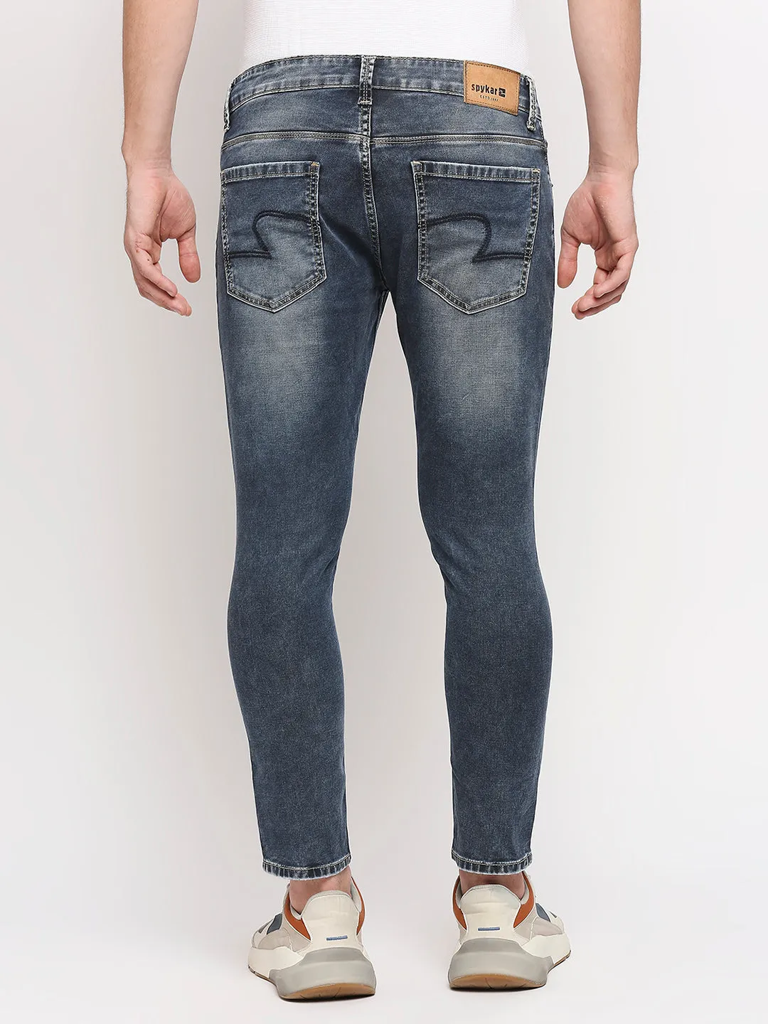 Spykar Men Mid Indigo Solid Slim Mid-Rise Jeans (Kano)