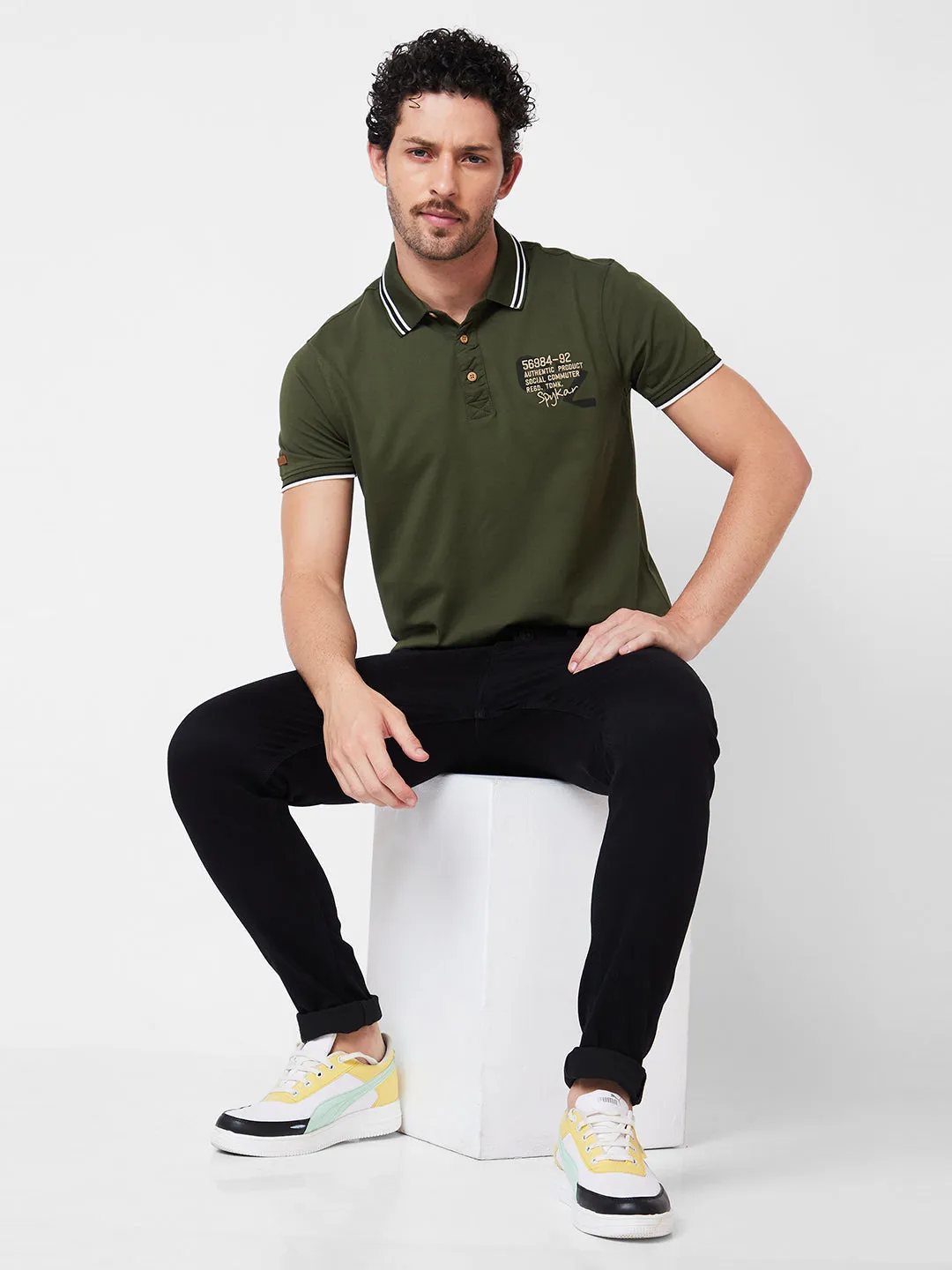 Spykar Men Slim Fit T-Shirt