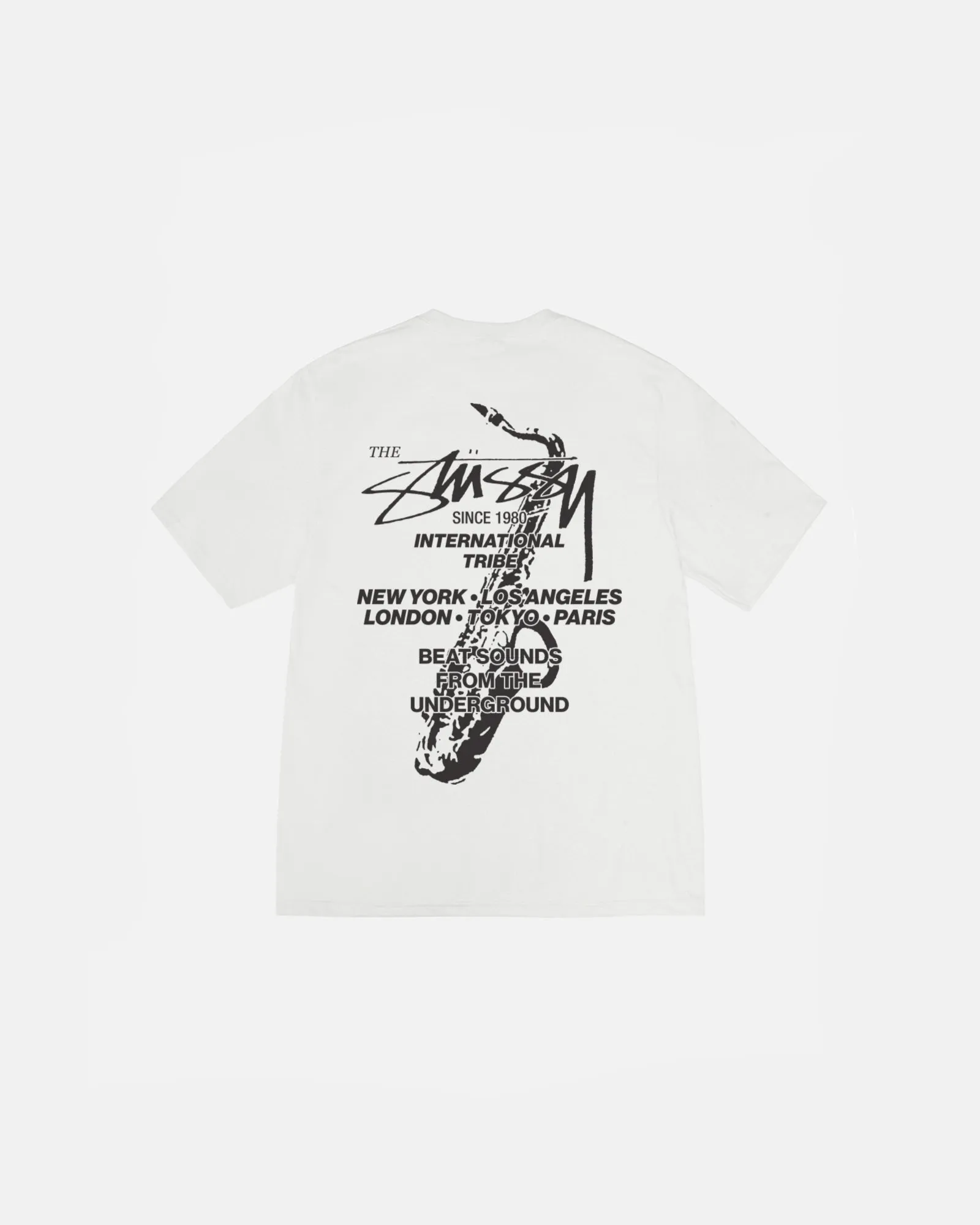 Stüssy Beat Sounds Pigment Dyed Tee: Natural