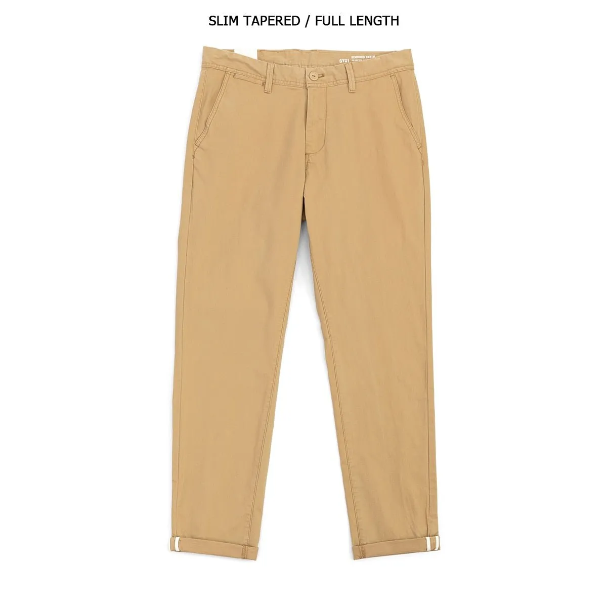 Tapered Pants Men Basic Chinos