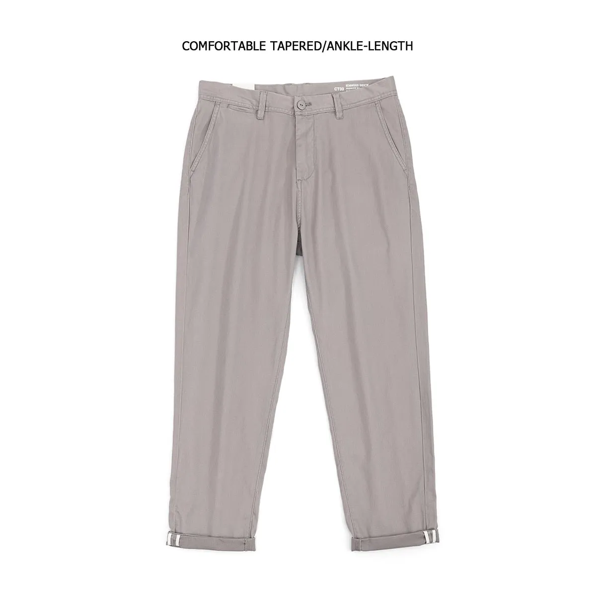 Tapered Pants Men Basic Chinos