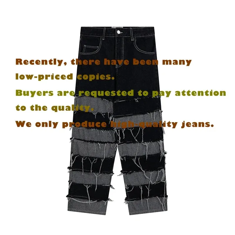 Tassel Pants Men's Brand Pendant Wide Leg Jeans