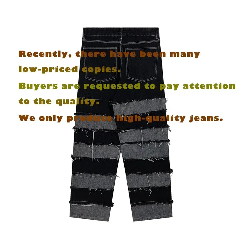 Tassel Pants Men's Brand Pendant Wide Leg Jeans