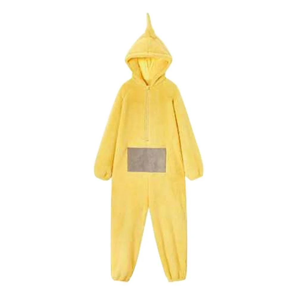 Teletubbies Tinky Winky, Dipsy, Po, Laa-Laa Coral Fleece Onesies Pajamas for Adults Kids