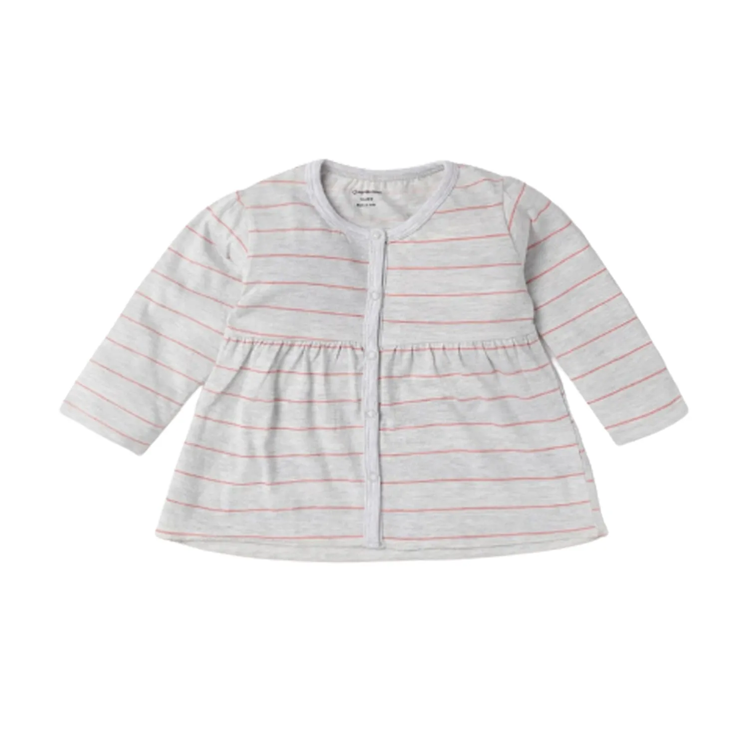 Top - Girls - Yoke Stripes - Grey