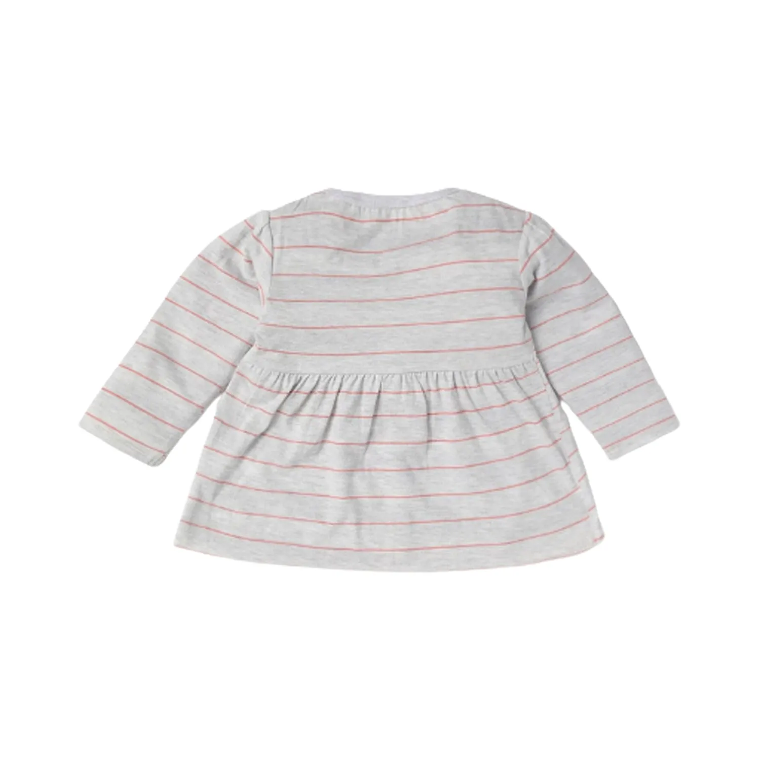 Top - Girls - Yoke Stripes - Grey