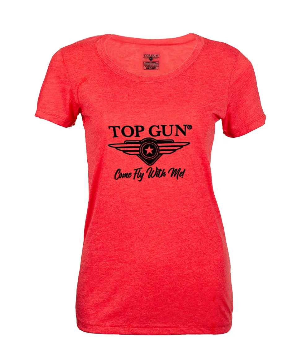 TOP GUN® "COME FLY WITH ME" 3D LOGO TEE