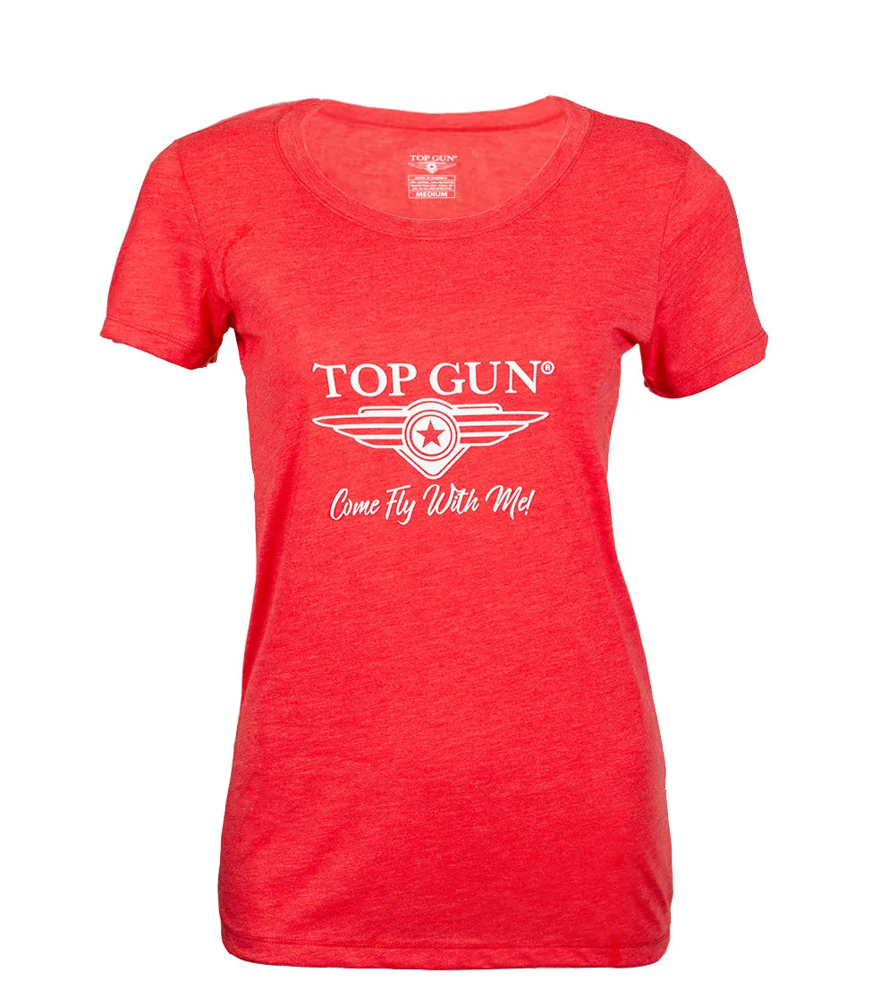 TOP GUN® "COME FLY WITH ME" 3D LOGO TEE