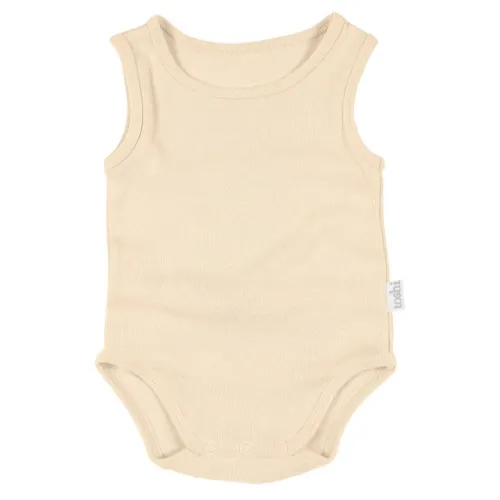 Toshi Organic Onesie Singlet - Almond