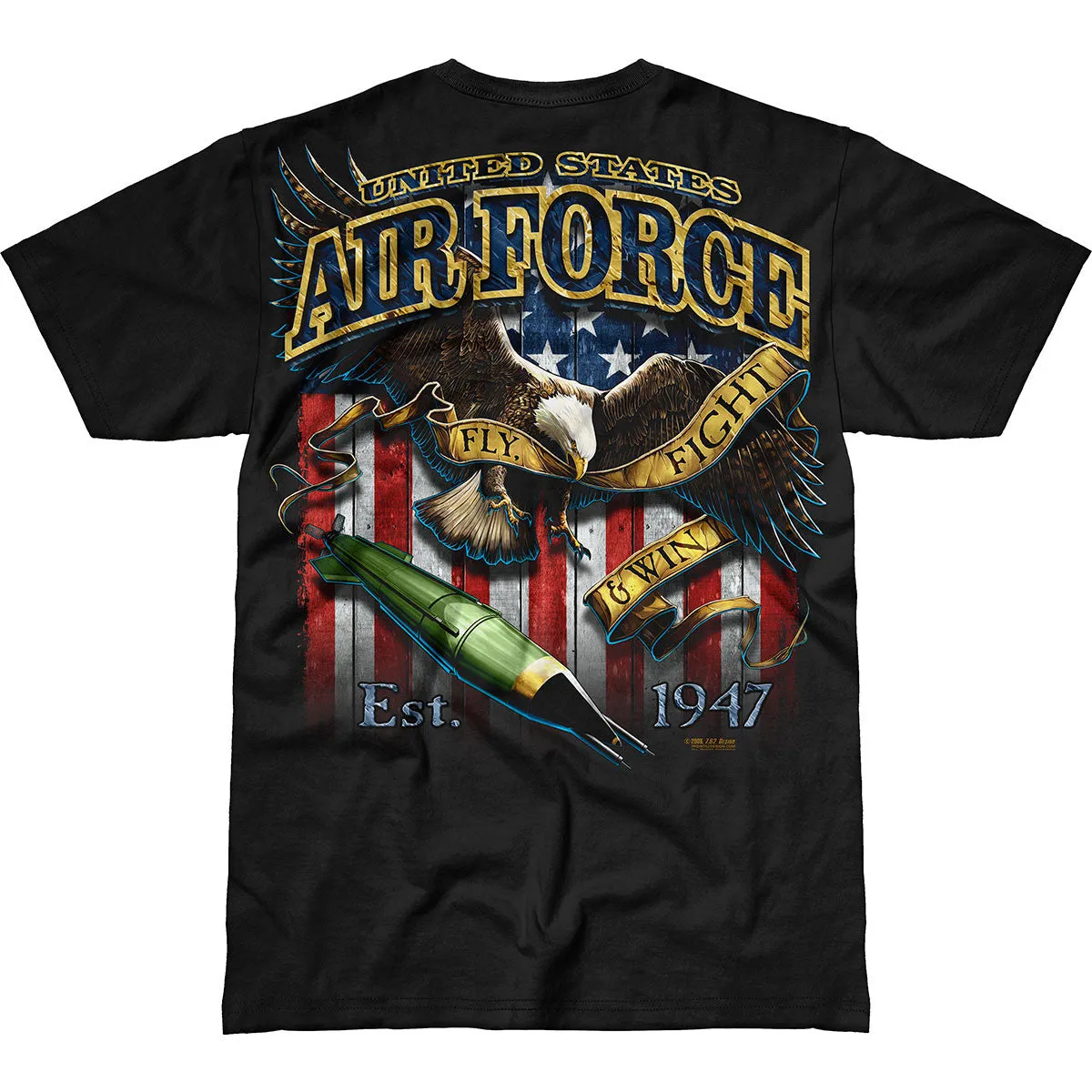 US Air Force 'Fighting Eagle' 7.62 Design Battlespace Men's T-Shirt