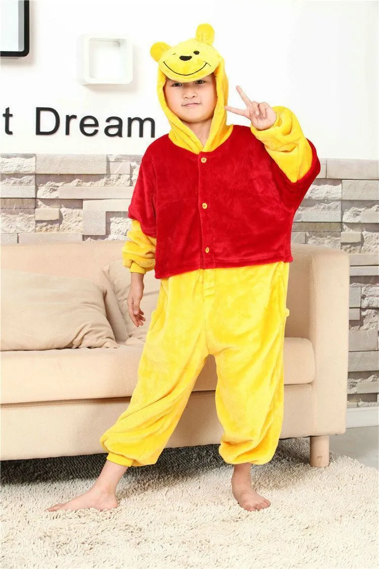 Winnie the Pooh Kids Onesies Hoodie Pajamas Kigurumi Costume