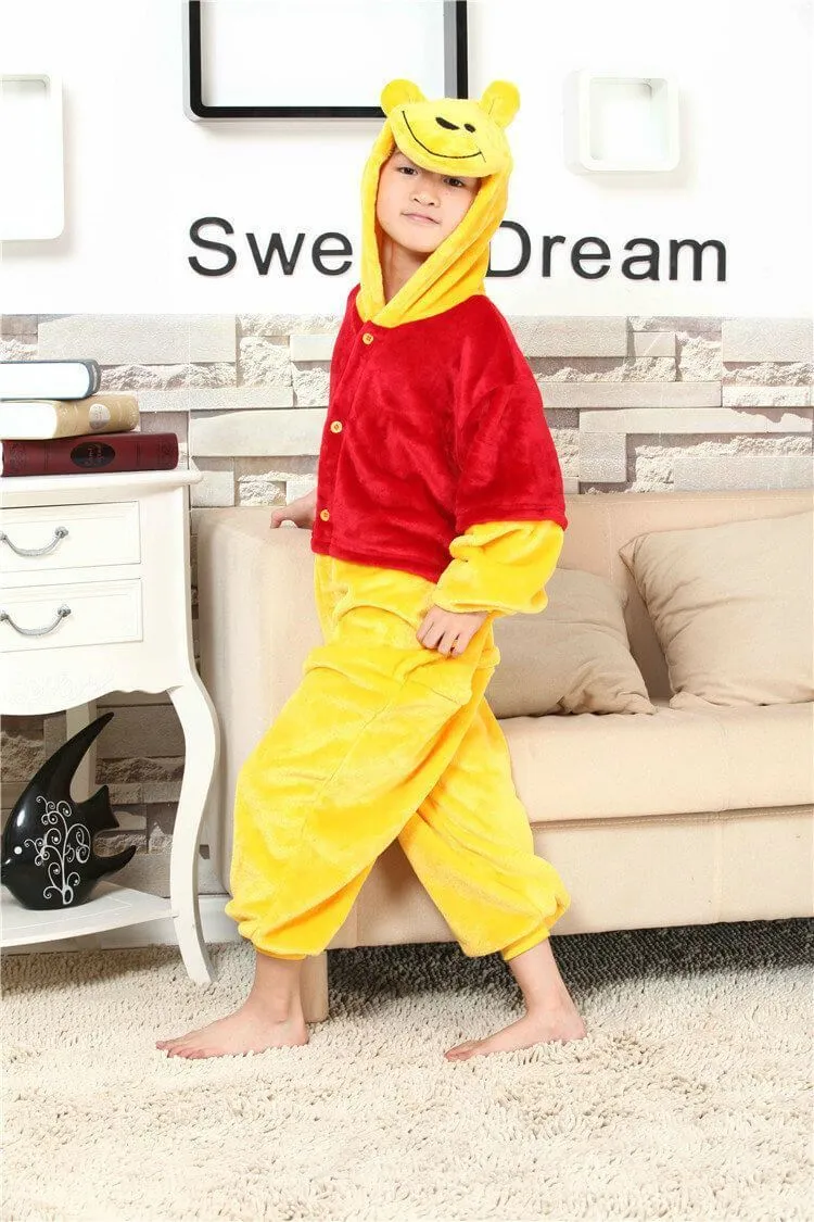 Winnie the Pooh Kids Onesies Hoodie Pajamas Kigurumi Costume