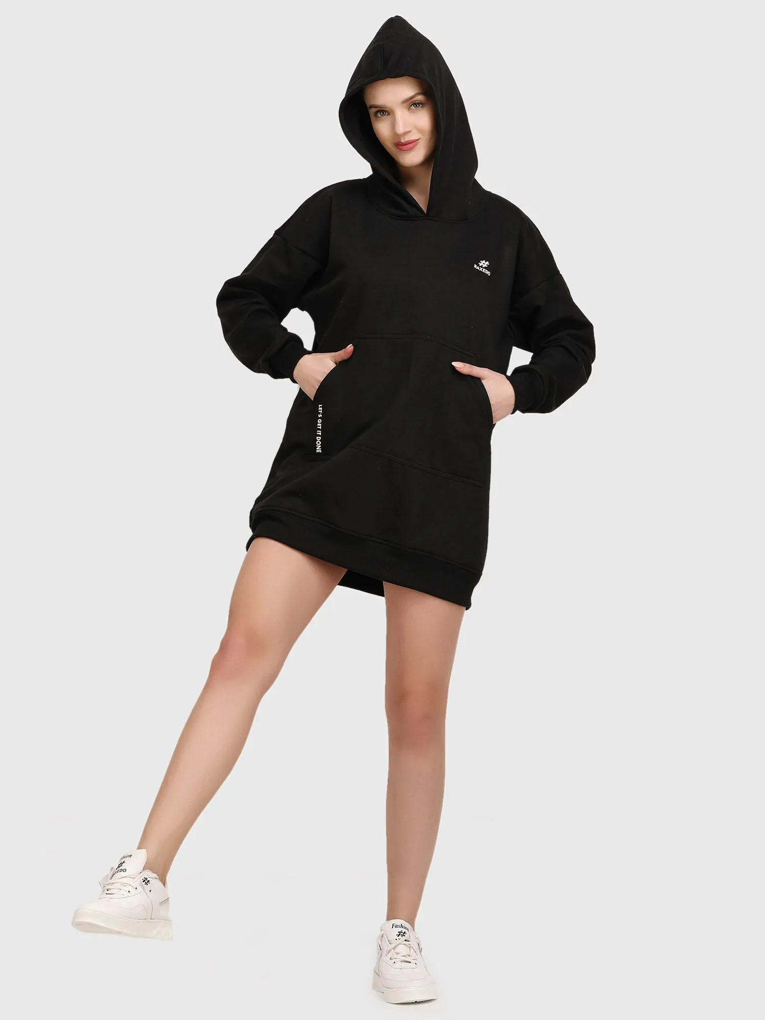 Women's Hooded Sweatshirt Dress