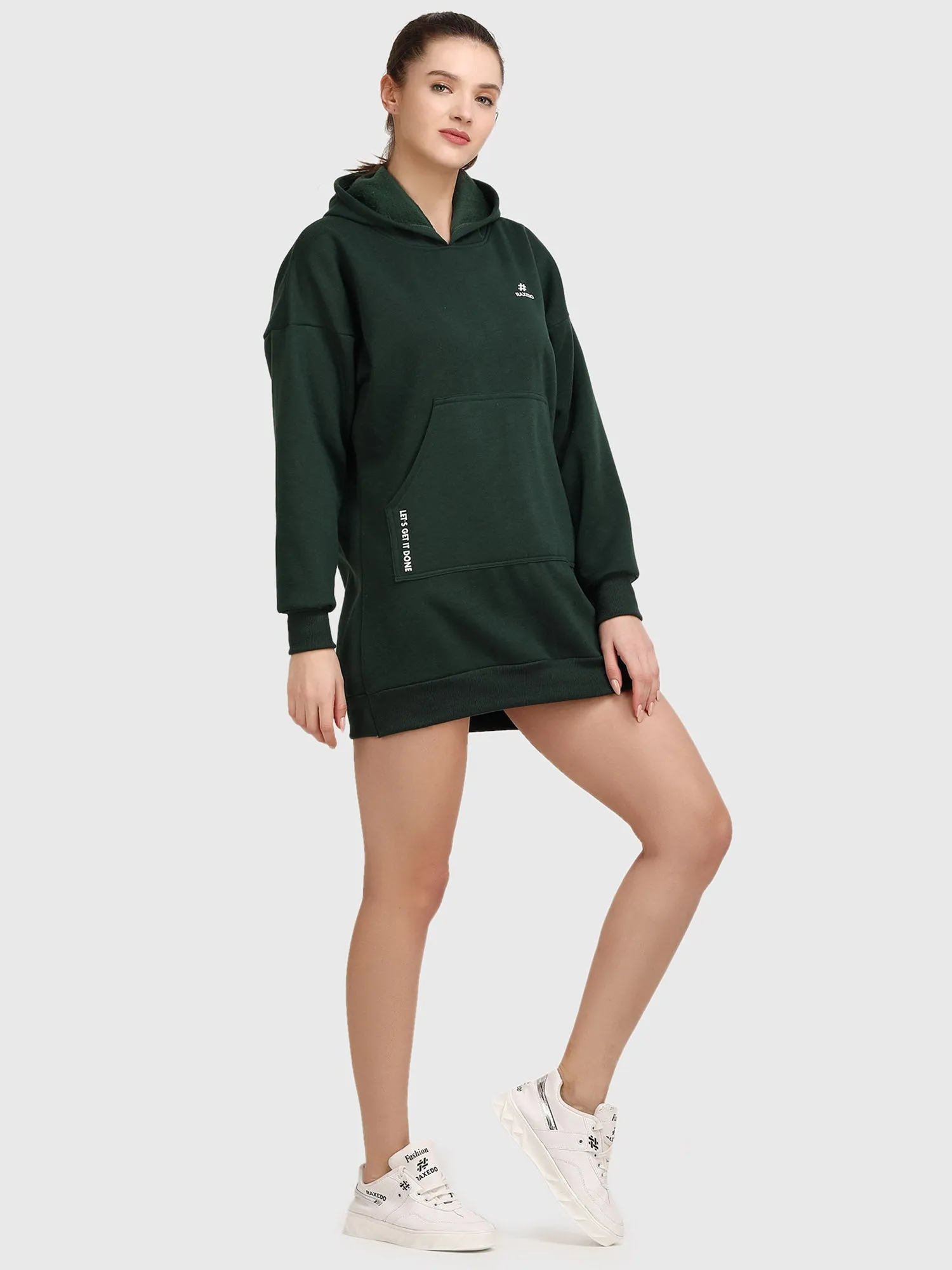 Women's Hooded Sweatshirt Dress