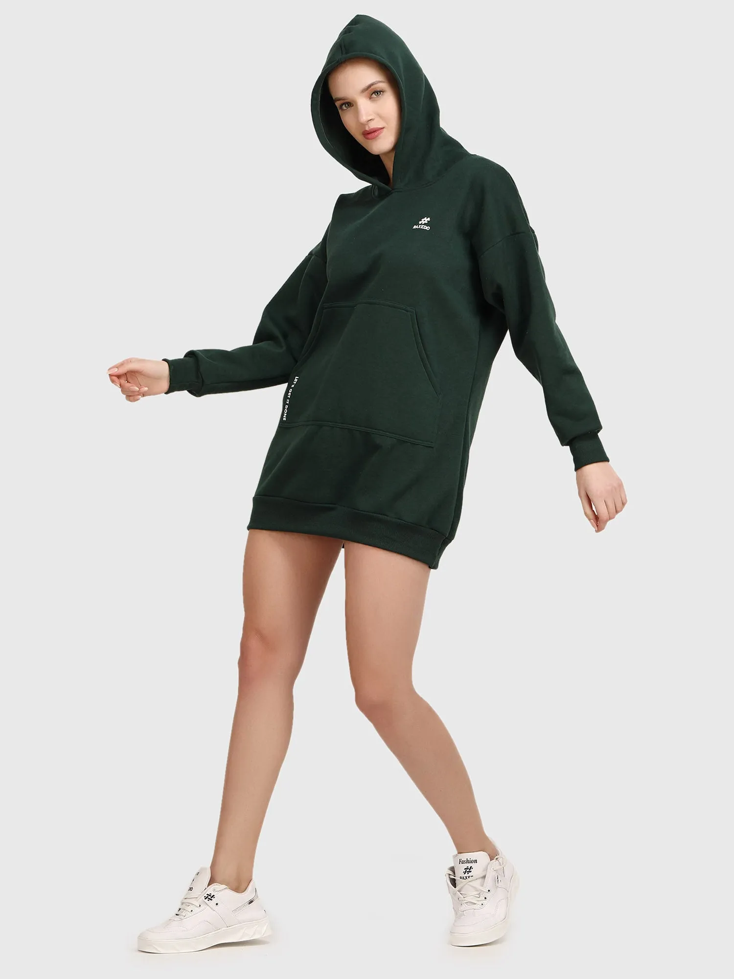 Women's Hooded Sweatshirt Dress