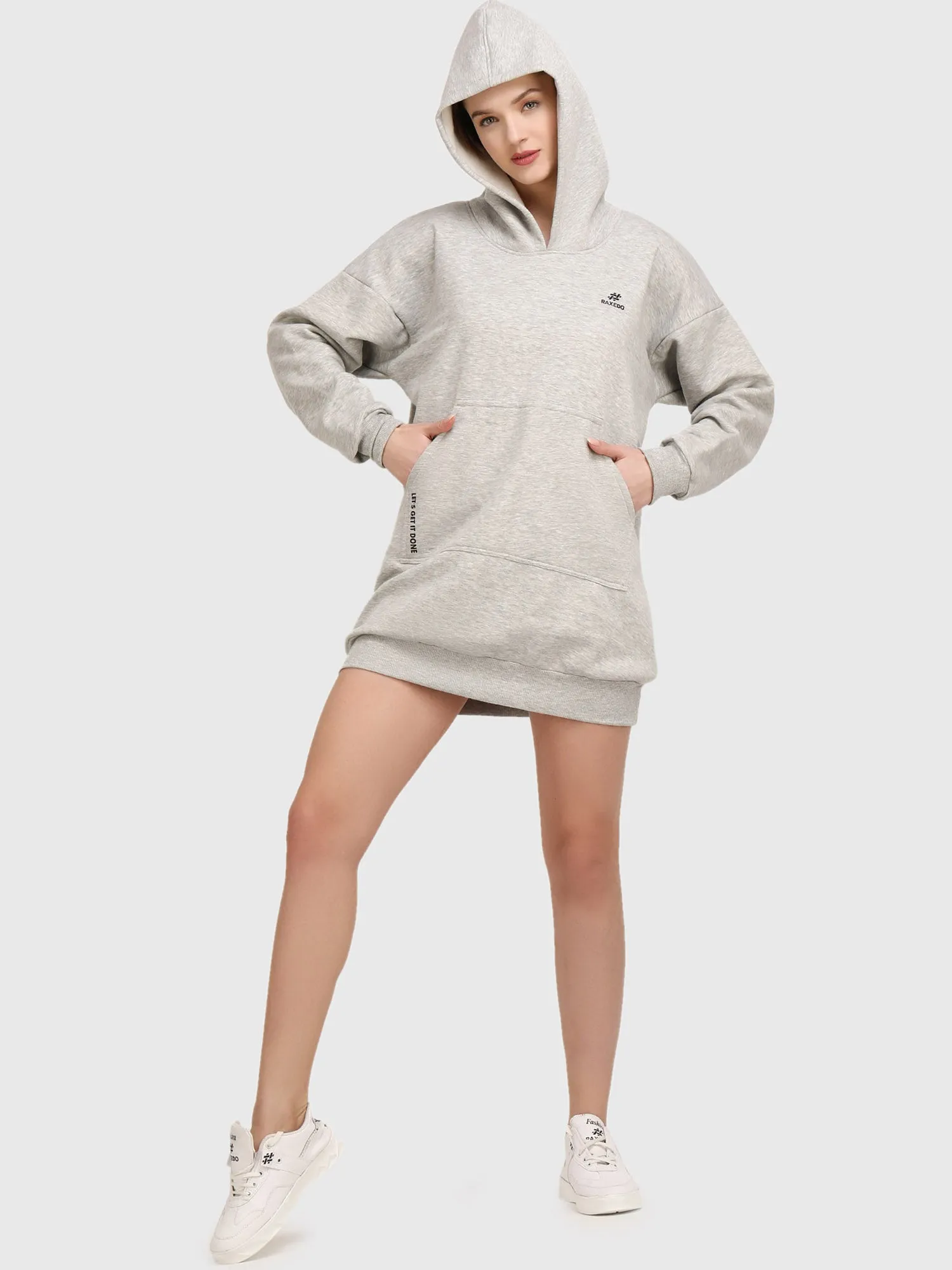 Women's Hooded Sweatshirt Dress