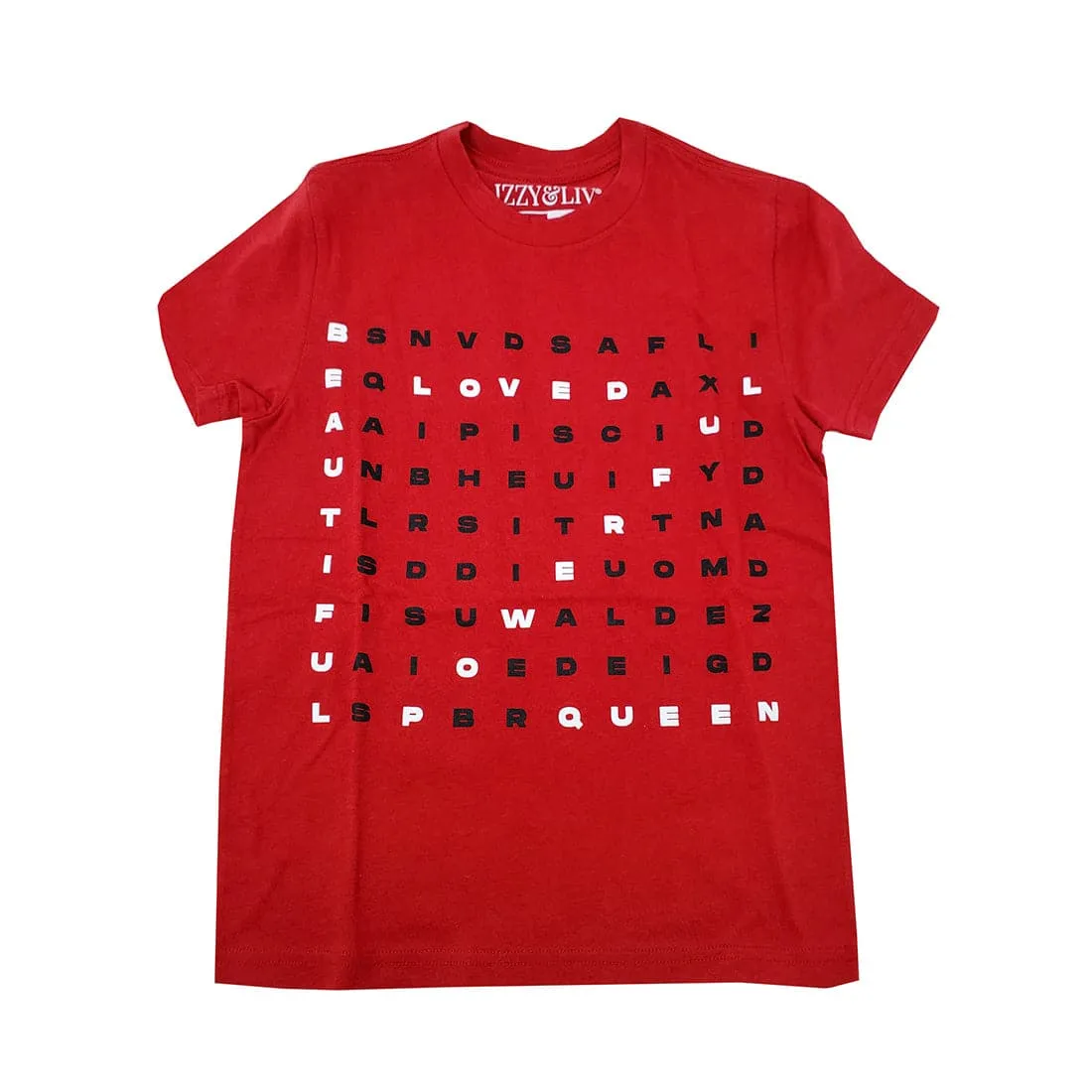 Word UP! Word Search Puzzle Tee (Maroon)