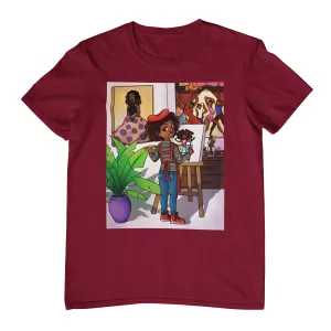 Youth - Future Artist Midweight Tee (African American / Black Girl)