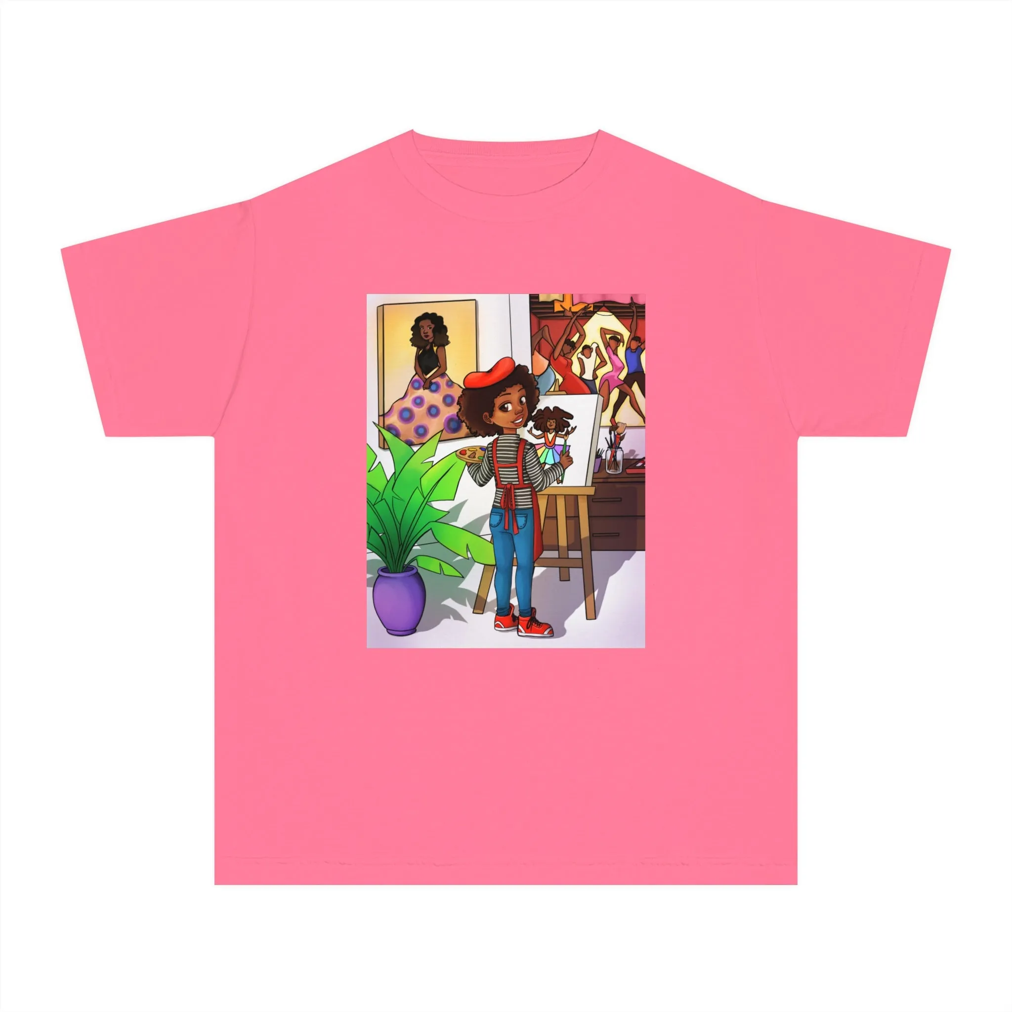 Youth - Future Artist Midweight Tee (African American / Black Girl)