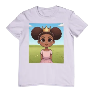 Youth - Young Queen Midweight T-Shirt (African American / Black Girl)